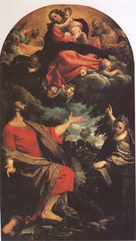 Annibale Carracci The VIrgin Appearing to ST Luke and ST Catherine (mk05)
